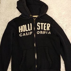 Hollister zip up hoodie M